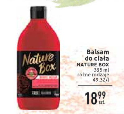 Balsam do cia艂a pomegranate Nature box promocja