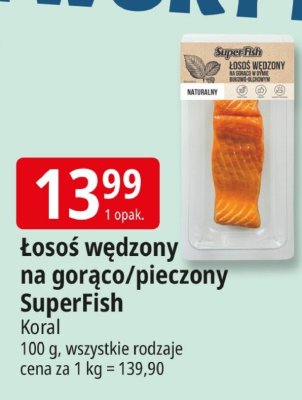 Łosoś wędzony na gorąco/pieczony SuperFish Graal 100 g promocja w Leclerc
