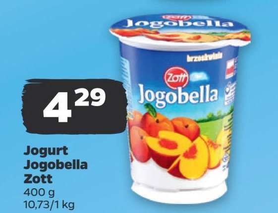 Jogurt brzoskwinia Jogobella promocja