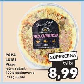 Pizza capricciosa Papa luigi promocja