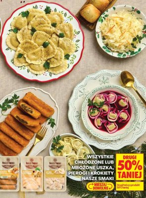 Pierogi wszystkie rodzaje drugi produkt -50% promocja w Biedronka