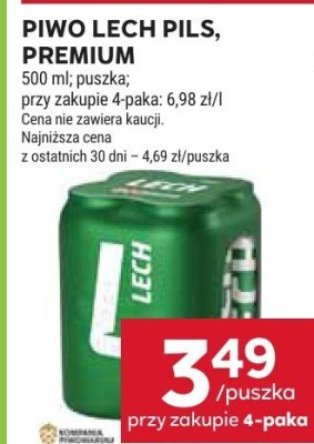 Piwo Lech Pils Premium promocja w Stokrotka