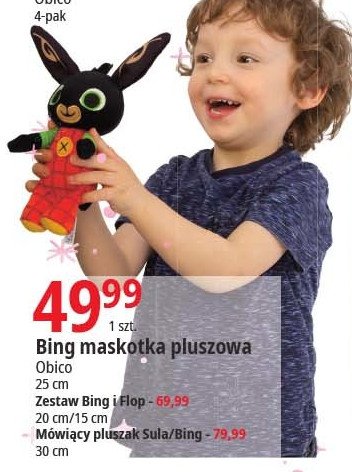 Zestaw maskotek bing i flop ORBICO promocja