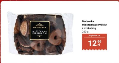 Mieszanka pierników z czekoladą Biedronka promocja w Biedronka
