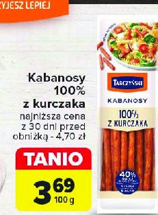 Kabanosy 100% z kurczaka Tarczyński promocja