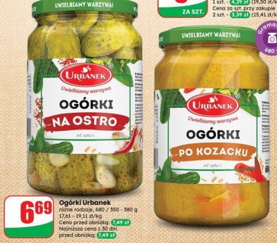 Ogórki po kozacku promocja w Dino