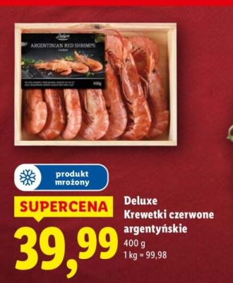 Krewetki czerwone argentyńskie Deluxe promocja w Lidl