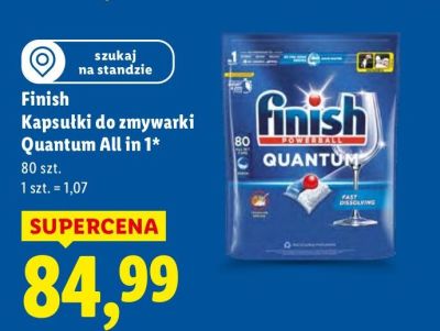 Finish Kapsułki do zmywarki Quantum All in 1 promocja w Lidl
