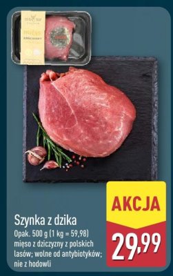 Szynka z dzika promocja w Aldi