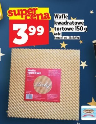 Wafle nadziewane tortowe 150g Ardei promocja w TOPAZ