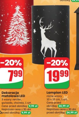 Lampion LED 10x15 cm, różne wzory promocja w Dino