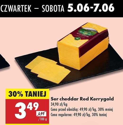 Ser cheddar red Kerrygold promocja