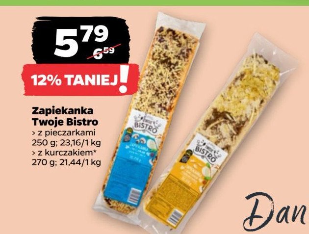 Zapiekanka z pieczarkami promocja