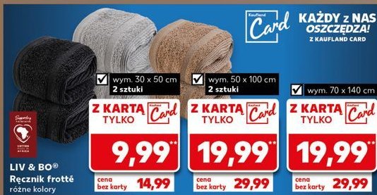 Ręcznik frotte 70 x 140 cm Liv & bo promocja