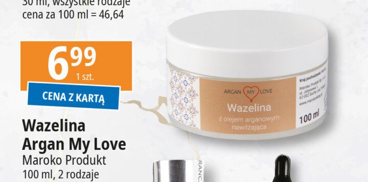 Wazelina arganowa Argan my love promocja w Leclerc