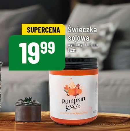 Świeca sojowa pumpkin spice promocja w POLOmarket