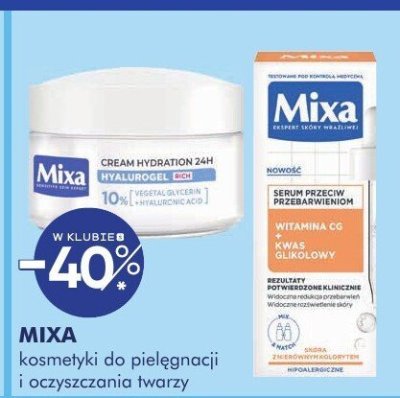 Kosmetyki MIXA kosmetyki do pielęgnacji i oczyszczania twarzy promocja w Super-Pharm