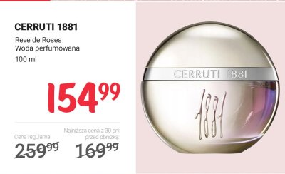 Woda perfumowana Reve de Roses promocja w Rossmann