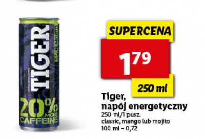 Nap贸j mojito ice Tiger energy drink promocja
