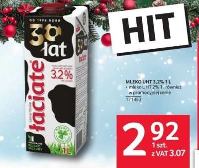 Mleko UHT 3,2% Łaciate 1 l promocja w Selgros