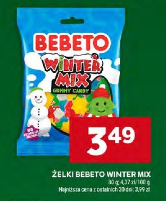 Żelki Bebeto Winter Mix promocja w Stokrotka