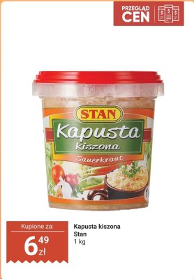 Kapusta kiszona  promocja w Dino