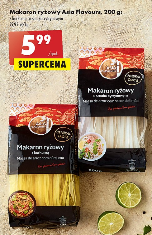 Makaron ryżowy z kurkumą Asia flavours promocja