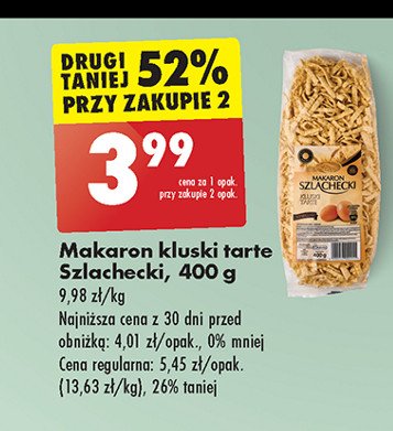 Makaron szlachecki kluski tarte Szlachecki promocja