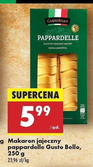 Makaron pappardelle Gustobello promocja