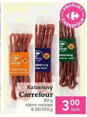 Kabanosy z pomidorami i ziołami Carrefour targ świeżości promocja w Leclerc
