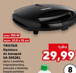 Grill kontaktowy sa-3052klgr Tristar promocja w Kaufland