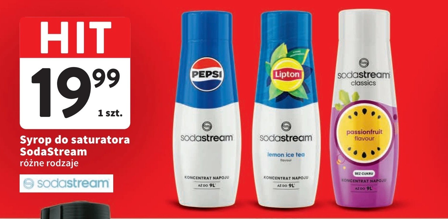 Syrop lipton lemon Sodastream promocja