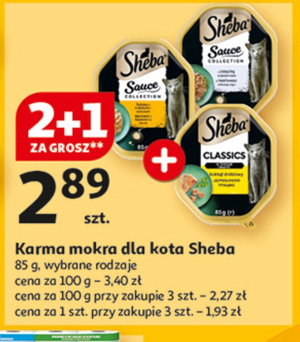 Karma dla kota frykasy z indykiem i warzywami Sheba sauce collection promocja