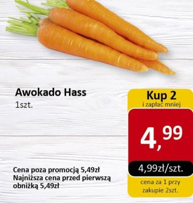 Marchew Awokado Hass promocja w Market Point