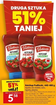 Ketchup Pudliszki, 440-480 g promocja w Twój Market