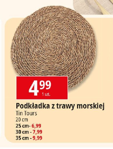 Podkładka trawa morska 35 cm Tin tours promocja