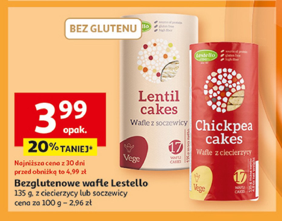 Wafle z soczewicy Lestello promocja