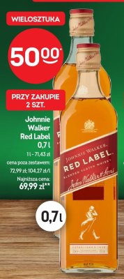 Whisky Johnnie Walker Red Label 0,7l promocja w Żabka