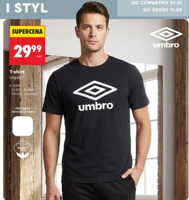 T-shirt męski Umbro promocja w Biedronka