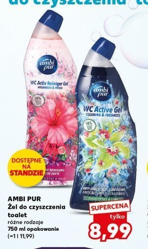 Żel do wc hibiskus Ambi pur promocja