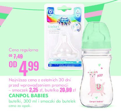 Smoczek easystart do butelek szerokich kaszk膮 Canpol promocja