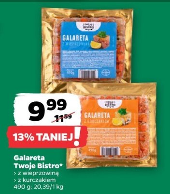Galareta Twoje Bistro z wieprzowiną promocja w Netto