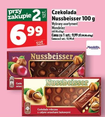 Czekolada Nussbeisser 100g promocja w TOPAZ