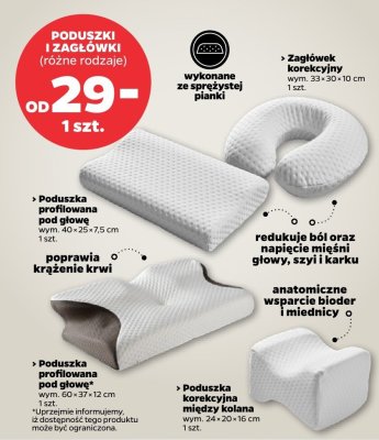 Poduszki i zagłówki, różne rodzaje promocja w Netto
