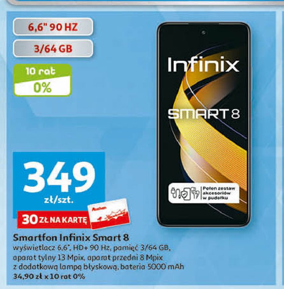Smartfon smart 8 Infinix promocja