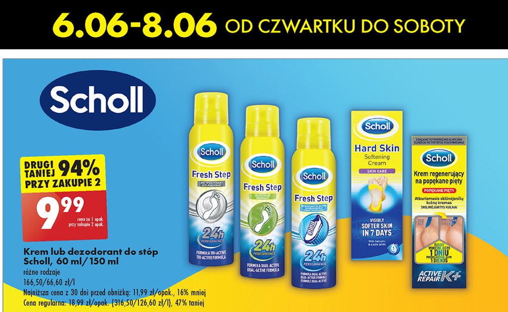 Dezodorant do st贸p Scholl odour control promocja