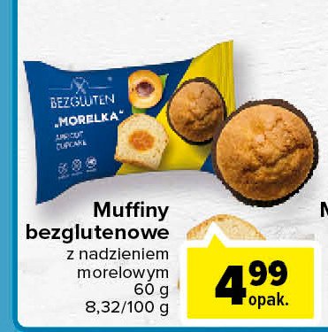 Muffin z nadzieniem morelowym Bezgluten promocja