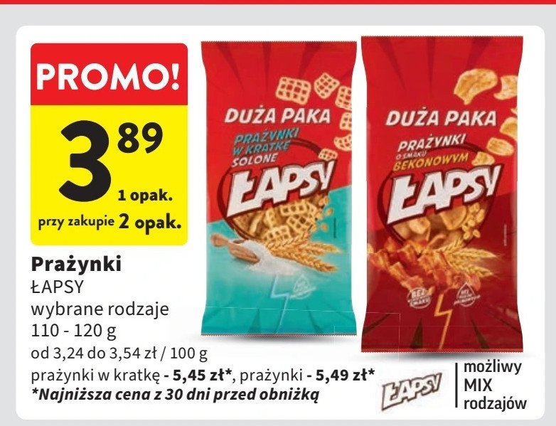 Prazynki w kratkę solone Łapsy promocja