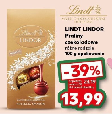 Praliny czekoladowe Lindor promocja w Kaufland