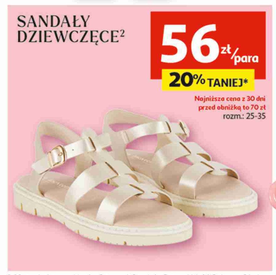 Sandały dziewczęce 25-35 promocja